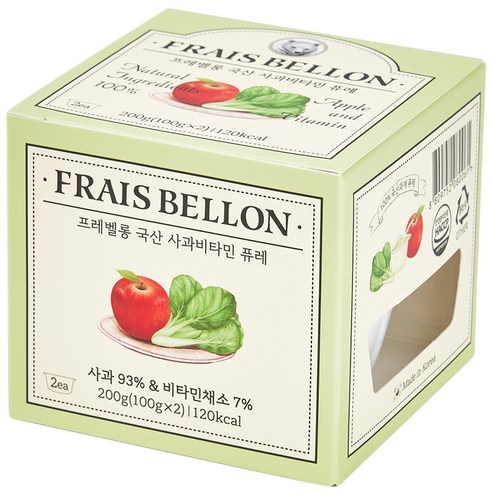 프레벨롱 국산 과일퓨레, 혼합맛(사과/비타민채소), 200g, 1개