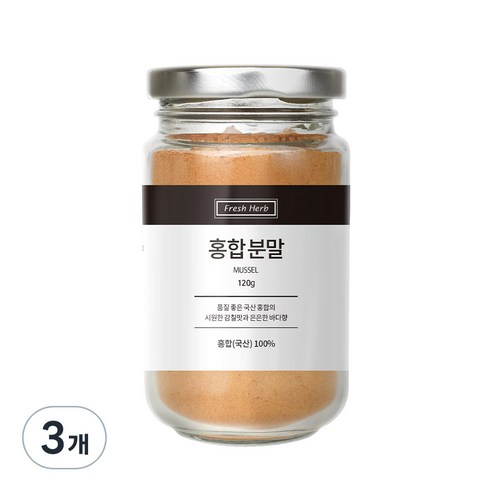 신선약초 홍합 분말, 120g, 3개
