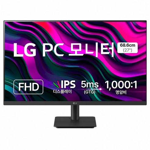 LG전자 FHD LED PC 모니터, 68cm, 27MS500