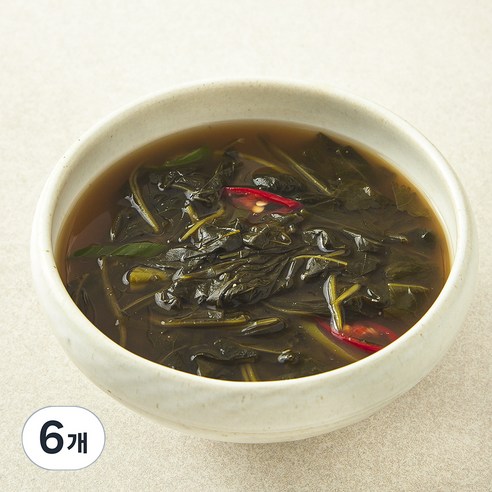 정미경키친 아욱된장국, 650g, 6개