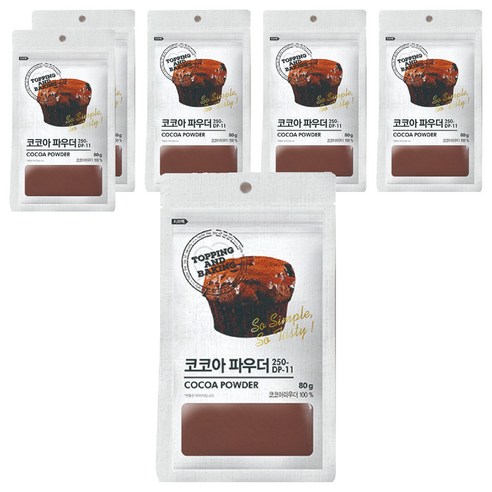 큐원 코코아 파우더, 80g, 1개입, 6개