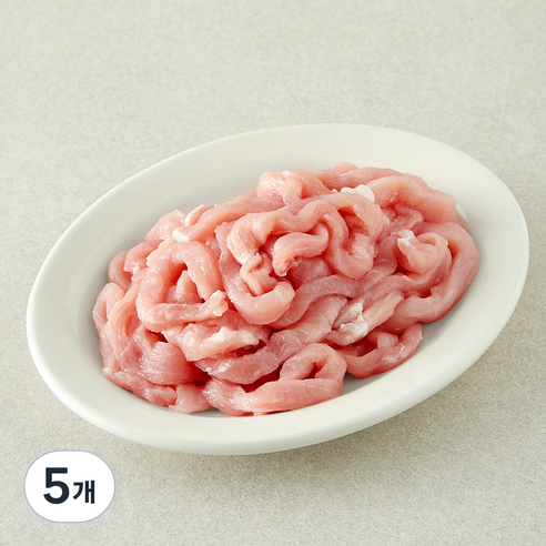 곰곰 한돈 무항생제 인증 등심 잡채용 (냉장), 5개, 300g