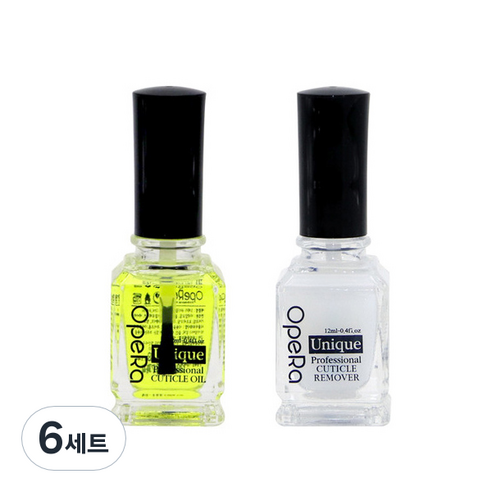 오페라 유니크 리뉴얼 큐티클오일 12ml + 리무버 12ml, 6세트