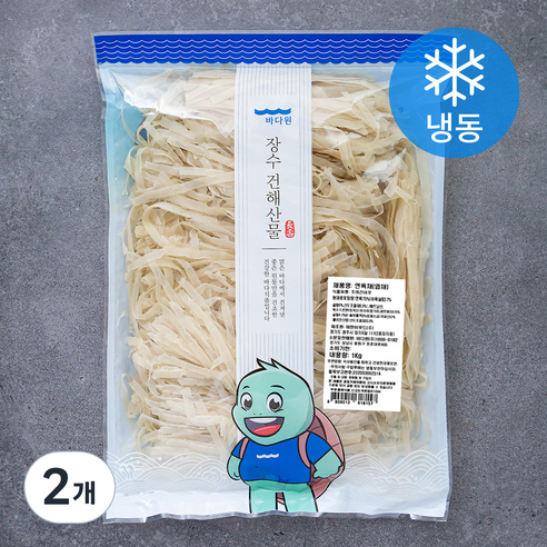 바다원 명엽채 (냉동), 1kg, 2개