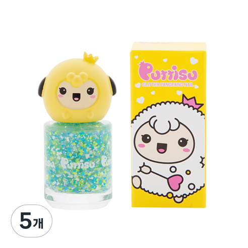 뿌띠슈 글리터팡팡 네일 G05 에메랄드연못, 5개