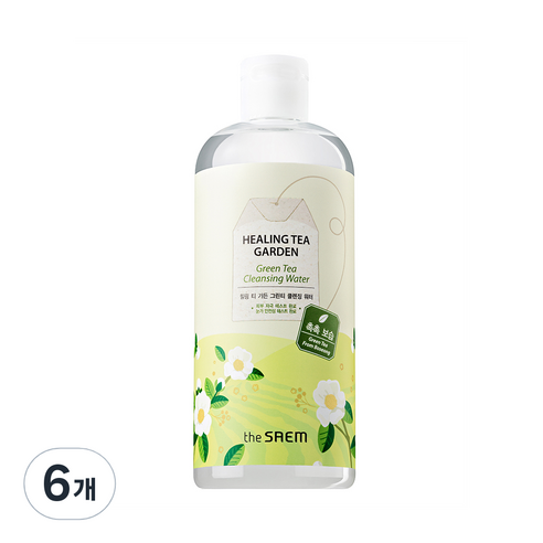 더샘 힐링 티 가든 그린티 클렌징 워터, 500ml, 6개