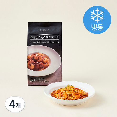 쵸이닷 새우 토마토 파스타 (냉동), 407g, 4개