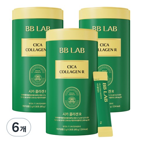 비비랩 뉴트리원 시카 콜라겐 R, 60g, 6개