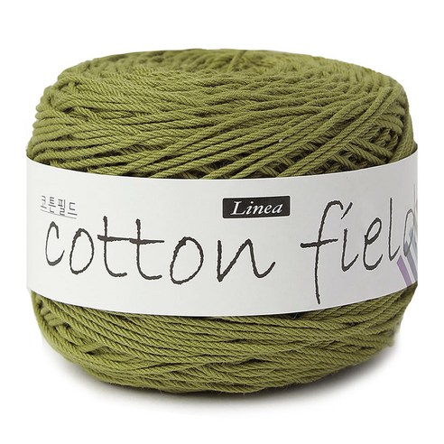 니뜨 코튼 필드 뜨개실 80g, 310 올리브, 1개