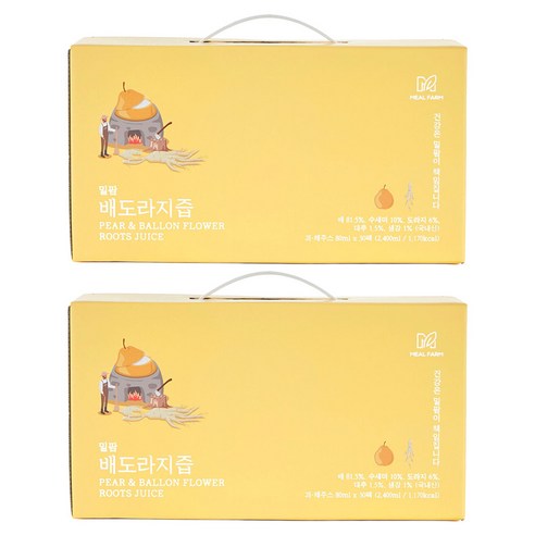 밀팜 배도라지 순수 착즙, 60개, 80ml