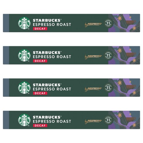 스타벅스 디카프 에스프레소 로스트 네스프레소 캡슐커피, 5.7g, 10개입, 4개