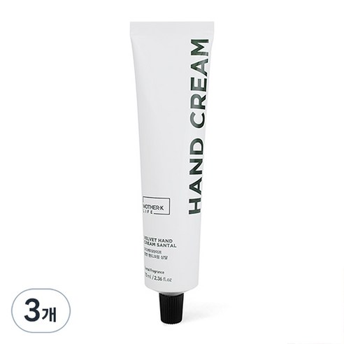 마더케이라이프 벨벳 핸드크림 상탈, 70ml, 3개