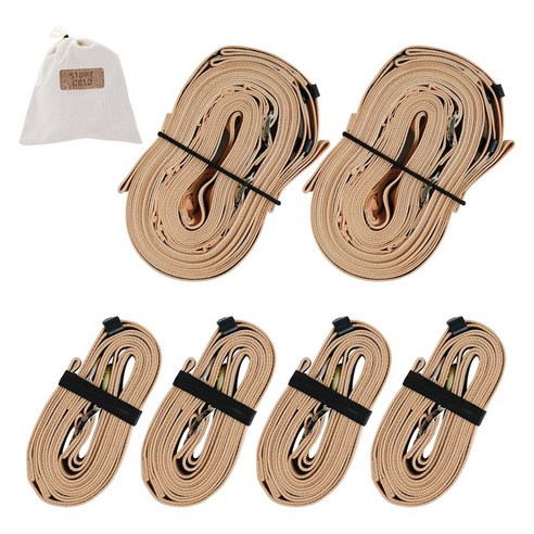 캠핑의 품격을 높이는 필수템, 스톤콜드 캠핑타프 웨빙스트랩 세트 완벽 분석 타프웨빙