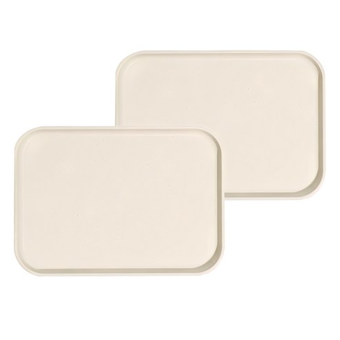 코지테이블 제로웨이스트 파스텔 트레이, 아이보리, 2개