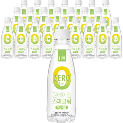 원에이엠 스파클링 파인애플 탄산수, 350ml, 24개