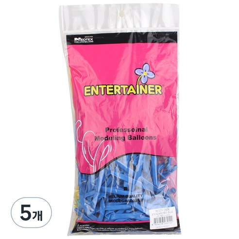네오룬즈 260N 요술풍선 100p, 미드블루, 5개