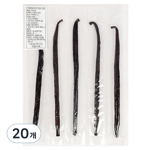바닐라빈 버번종 A등급, 4g, 20개