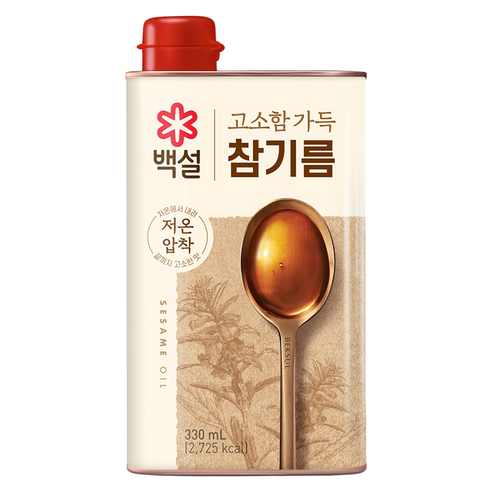 백설 고소함가득 참기름, 330ml, 1개