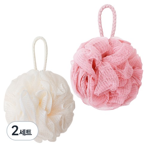 페르노엘 촘촘하고 부드러운 걸이형 버블 샤워볼 세트, D타입, 2개입, 2개