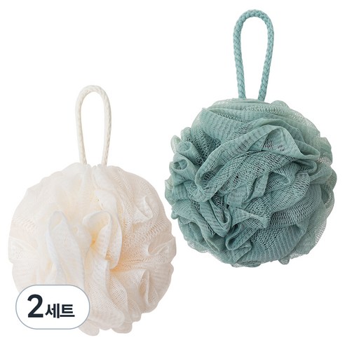 페르노엘 촘촘하고 부드러운 걸이형 버블 샤워볼 세트, 혼합C, 2개입, 2개