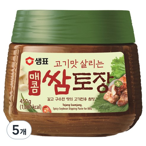 샘표 매콤 쌈토장, 450g, 1개