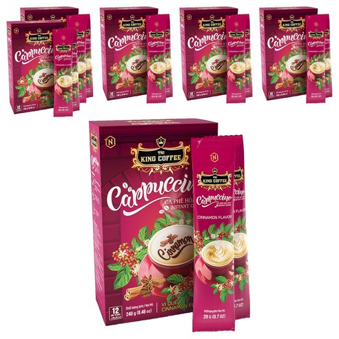티엔아이킹커피 카푸치노 시나몬향, 20g, 6개, 12개입