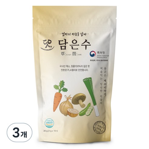 담은수 채수 티백, 20g, 3개