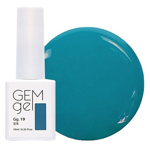 아이빛 네일아트 젬젤 컬러 젤네일, 19청록, 10ml, 1개