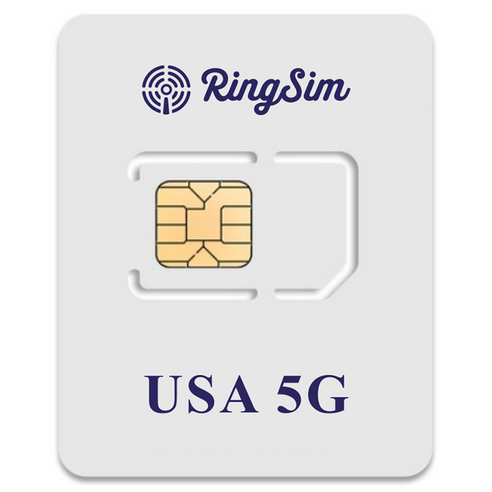 링심 미국 5G 유심칩, 1개, 15일, 무제한