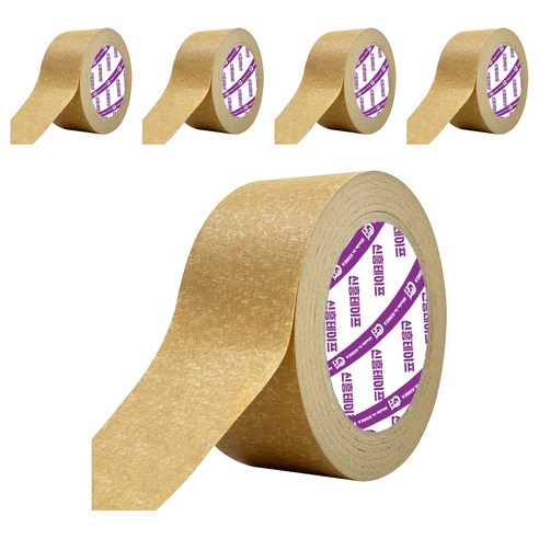 신흥테이프 라바 크라프트 종이 테이프 48mm x 40m, 5개