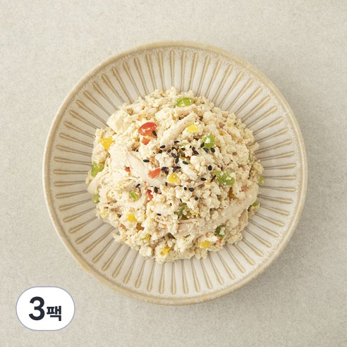 집반찬연구소 닭가슴살 두부 무침, 100g, 3팩