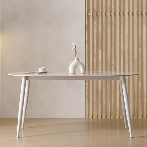 공간을 밝히는 예술, 공간사이 루키 세라믹 타원 식탁