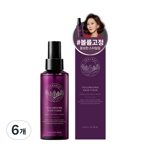 테라픽 볼류마이징 헤어픽서, 160ml, 6개