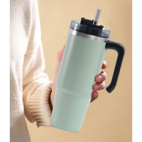 편리성과 스타일이 조화된 파스텔 스텐 빨대 텀블러