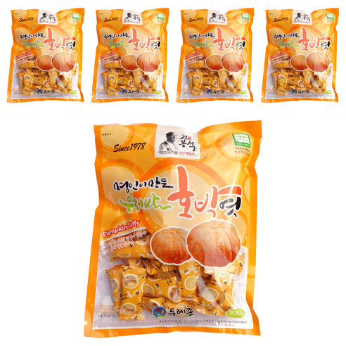 두레촌 명인이 만든 우리쌀 호박엿, 300g, 5개