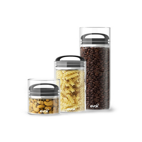 커피 신선도를 최대화하고 최상의 풍미를 유지하는 프리파라 EVAK 커피 유리 진공 밀폐용기