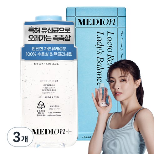메디온 락토리메디 레이디스 수용성 밸런스젤 2.0, 150ml, 3개