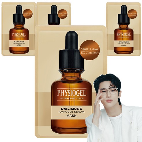피지오겔 사이언수티컬즈 데일리뮨 앰플 세럼 마스크팩, 1개입, 4개