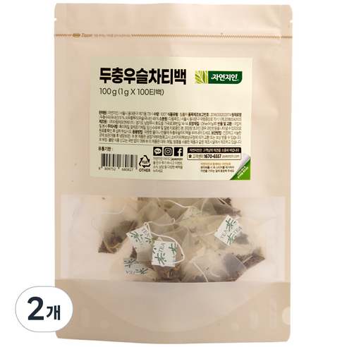 자연지인 국내산 두충우슬차, 1g, 100개입, 2개