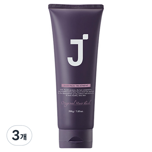 제이숲 헤어팩 트리트먼트 피오니향, 200g, 3개