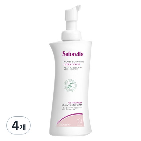 사포렐 울트라 마일드 클렌징폼, 250ml, 4개