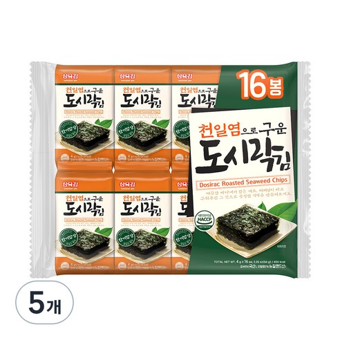 삼육김 도시락김 16p, 64g, 5개