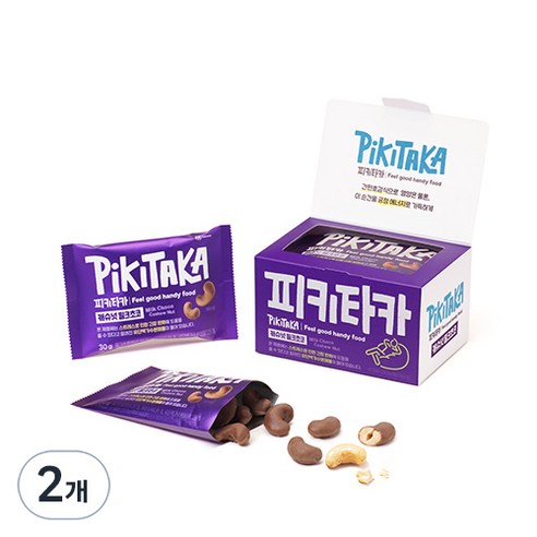 피키타카 캐슈넛 밀크초코, 150g, 2개