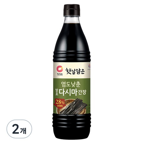 햇살담은 염도낮춘 발효 다시마 간장, 840ml, 2개