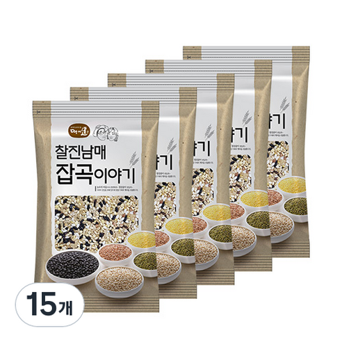 찰진남매 찰진혼합 7곡, 2.5kg, 15개