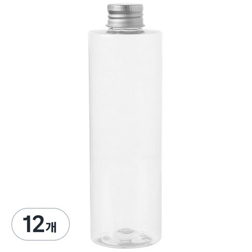 병도매닷컴 AC250 투명 음료용기 알루미늄 실버캡, 250ml, 12개