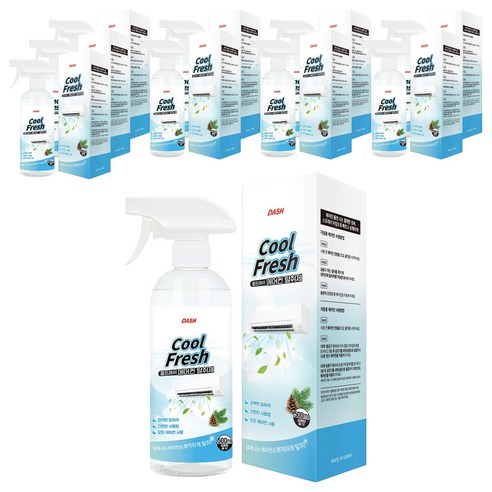 대쉬 쿨프레쉬 에어컨 탈취제, 500ml, 10개