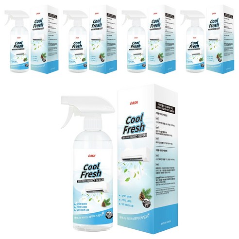 대쉬 쿨프레쉬 에어컨 탈취제, 500ml, 5개