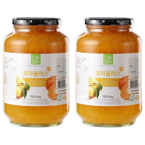 초록원 유자플러스감귤차, 2kg, 1개입, 2개