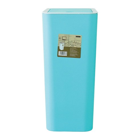 앤 원터치 컬러 휴지통 12L, 블루, 1개